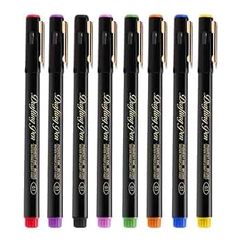 フラノール 手描きイラスト A5サイズ ZIG Cartoonist MANGAKA ブラック 8本セット (CNM/8VBK)